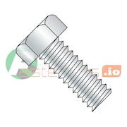 NEWPORT FASTENERS #8-32 x 3/8 in Slotted Hex Machine Screw, Zinc Plated Steel, 10000 PK 604518